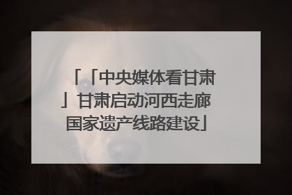 「中央媒体看甘肃」甘肃启动河西走廊国家遗产线路建设