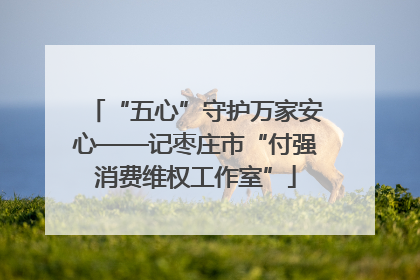 “五心”守护万家安心——记枣庄市“付强消费维权工作室”
