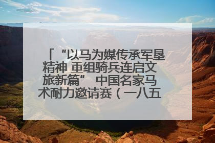 “以马为媒传承军垦精神 重组骑兵连启文旅新篇” 中国名家马术耐力邀请赛（一八五团站）暨重启骑兵连活动正式启动