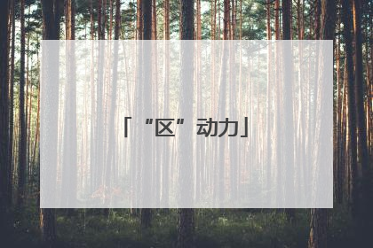 “区”动力
