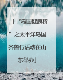 “岛国健康桥”之太平洋岛国齐鲁行活动在山东举办