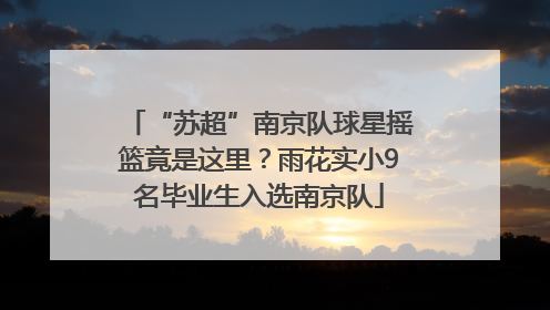 “苏超”南京队球星摇篮竟是这里？雨花实小9名毕业生入选南京队