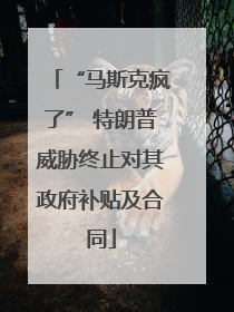 “马斯克疯了” 特朗普威胁终止对其政府补贴及合同
