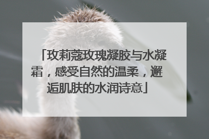 玫莉蔻玫瑰凝胶与水凝霜，感受自然的温柔，邂逅肌肤的水润诗意