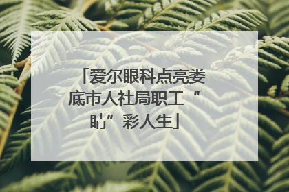 爱尔眼科点亮娄底市人社局职工“睛”彩人生