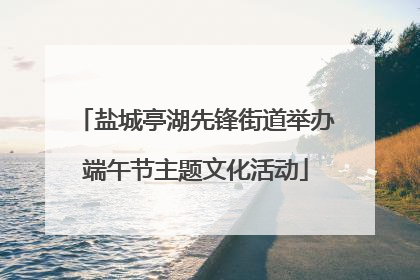 盐城亭湖先锋街道举办端午节主题文化活动