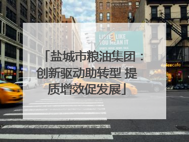 盐城市粮油集团：创新驱动助转型 提质增效促发展