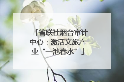 省联社烟台审计中心：激活文旅产业“一池春水”