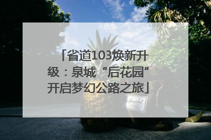 省道103焕新升级：泉城“后花园”开启梦幻公路之旅