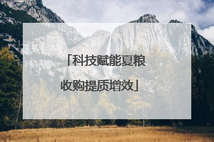 科技赋能夏粮收购提质增效