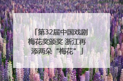 第32届中国戏剧梅花奖颁奖 浙江再添两朵“梅花”