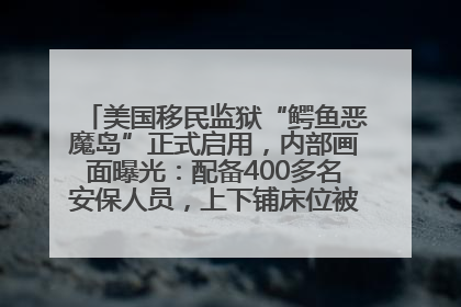 美国移民监狱“鳄鱼恶魔岛”正式启用，内部画面曝光：配备400多名安保人员，上下铺床位被罩在铁丝网里