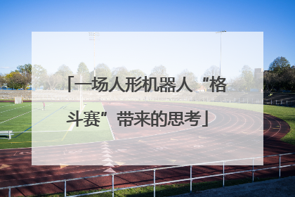 一场人形机器人“格斗赛”带来的思考