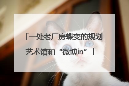 一处老厂房蝶变的规划艺术馆和“微博in”