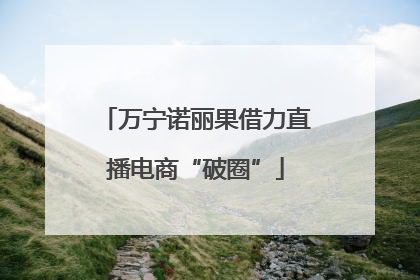 万宁诺丽果借力直播电商“破圈”