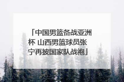 中国男篮备战亚洲杯 山西男篮球员张宁再披国家队战袍