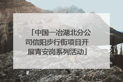 中国一冶湖北分公司信阳步行街项目开展青安岗系列活动