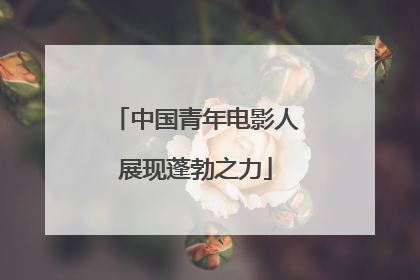 中国青年电影人展现蓬勃之力