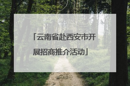 云南省赴西安市开展招商推介活动
