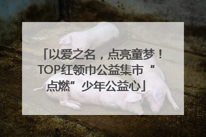 以爱之名，点亮童梦！TOP红领巾公益集市“点燃”少年公益心