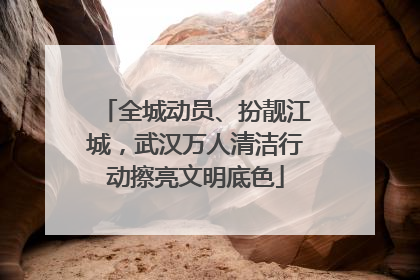 全城动员、扮靓江城，武汉万人清洁行动擦亮文明底色