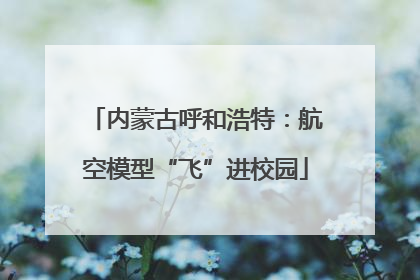 内蒙古呼和浩特：航空模型“飞”进校园