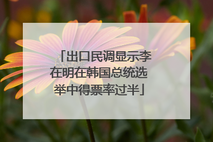 出口民调显示李在明在韩国总统选举中得票率过半