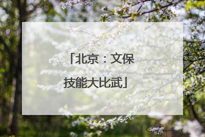北京：文保技能大比武