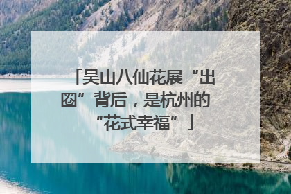吴山八仙花展“出圈”背后，是杭州的“花式幸福”