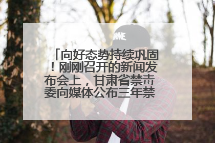 向好态势持续巩固！刚刚召开的新闻发布会上，甘肃省禁毒委向媒体公布三年禁毒工作“成绩单”