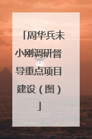 周华兵未小刚调研督导重点项目建设（图）