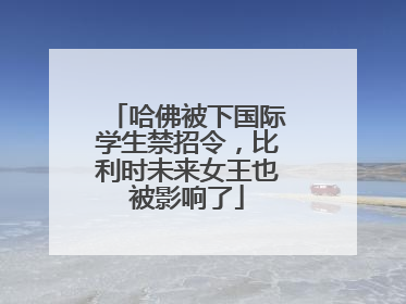 哈佛被下国际学生禁招令，比利时未来女王也被影响了