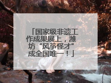 国家级非遗工作成果展上，潍坊“风筝怪才”成全国唯一！