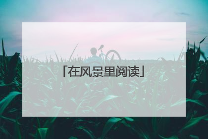在风景里阅读