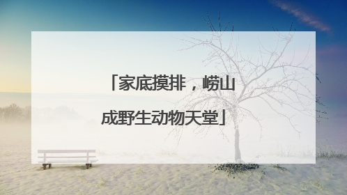 家底摸排，崂山成野生动物天堂