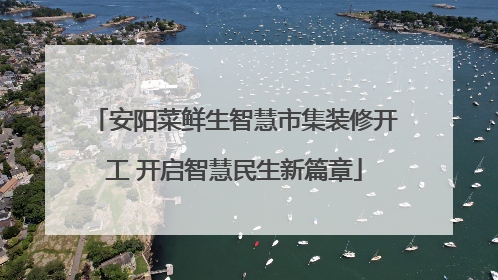 安阳菜鲜生智慧市集装修开工 开启智慧民生新篇章
