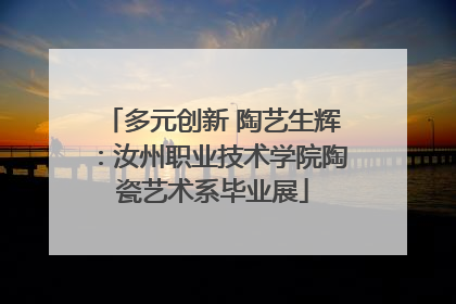 多元创新 陶艺生辉：汝州职业技术学院陶瓷艺术系毕业展