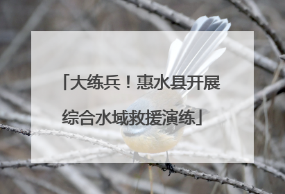 大练兵！惠水县开展综合水域救援演练