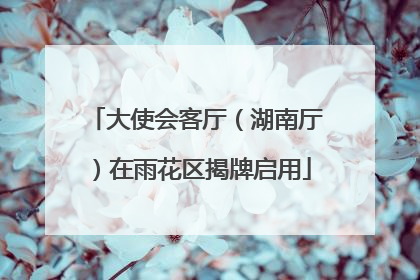 大使会客厅（湖南厅）在雨花区揭牌启用