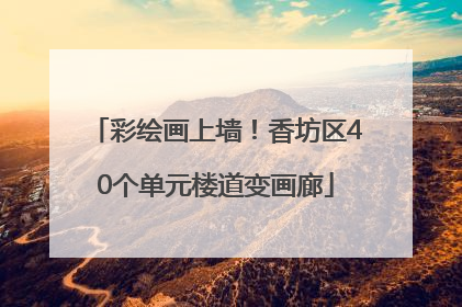 彩绘画上墙！香坊区40个单元楼道变画廊