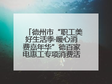 德州市“职工美好生活季·暖心消费嘉年华”德百家电惠工专项消费活动正式启动