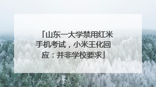 山东一大学禁用红米手机考试，小米王化回应：并非学校要求