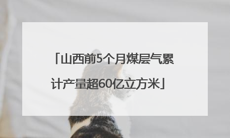 山西前5个月煤层气累计产量超60亿立方米