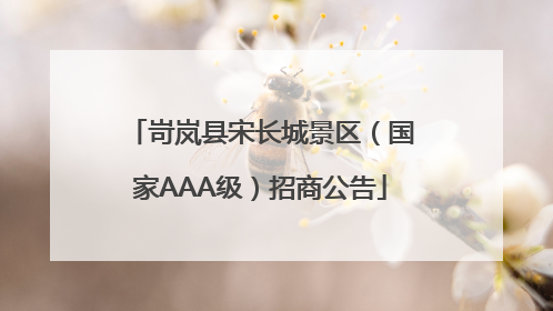 岢岚县宋长城景区（国家AAA级）招商公告