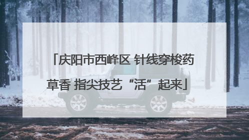 庆阳市西峰区 针线穿梭药草香 指尖技艺“活”起来