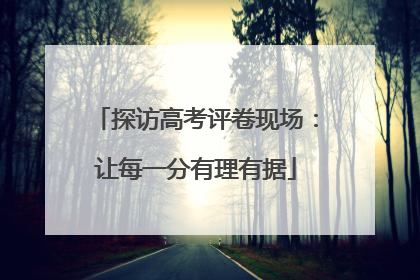 探访高考评卷现场：让每一分有理有据