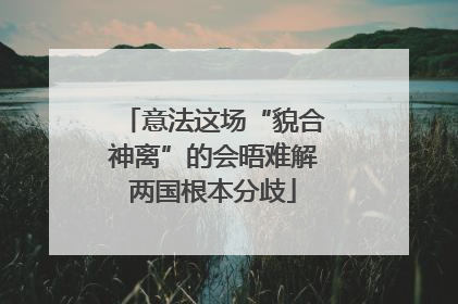 意法这场“貌合神离”的会晤难解两国根本分歧