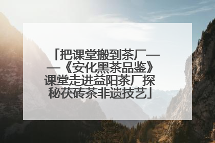 把课堂搬到茶厂——《安化黑茶品鉴》课堂走进益阳茶厂探秘茯砖茶非遗技艺