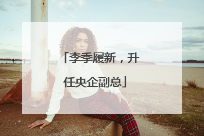 李季履新，升任央企副总