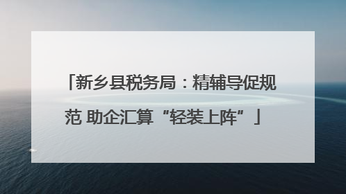 新乡县税务局：精辅导促规范 助企汇算“轻装上阵”